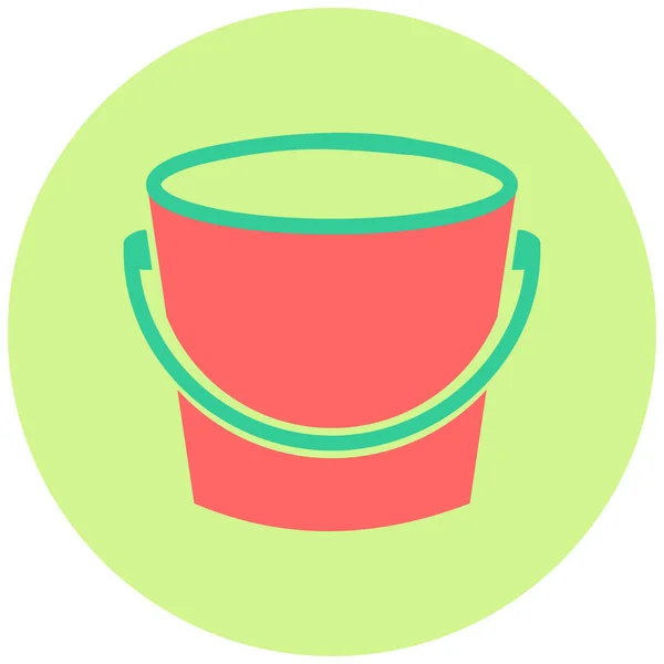 Cubo Icono Web Ilustración Simple — Vector de stock