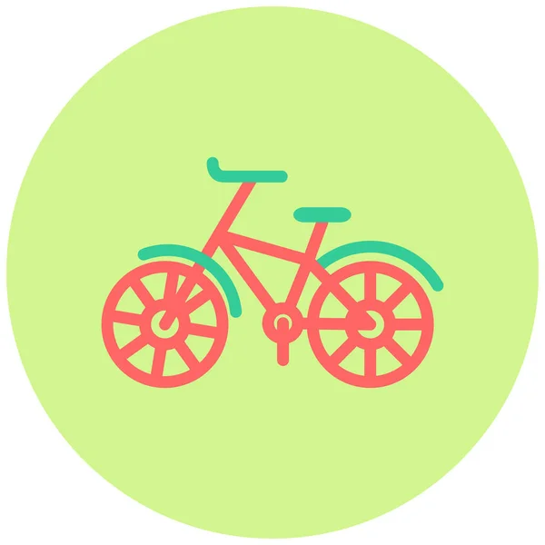 Bicicletta Icona Web Semplice Illustrazione — Vettoriale Stock