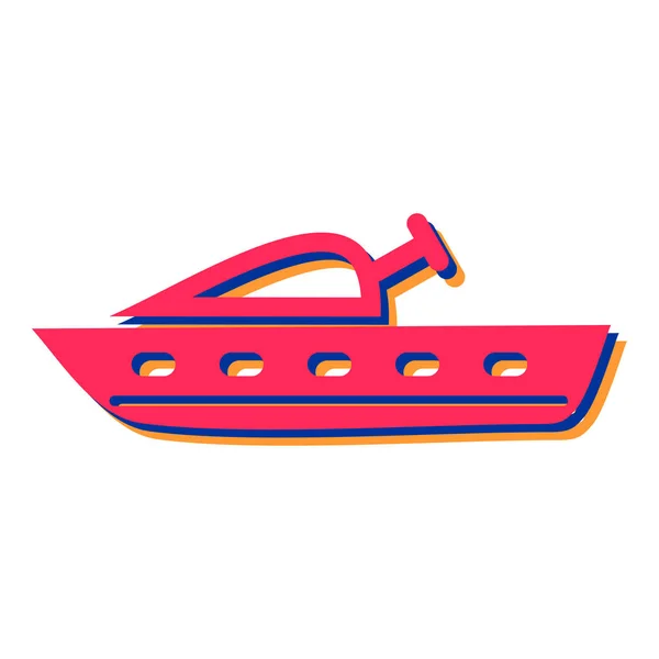 Boat Icon Vector Illustration Design — Stock Vector