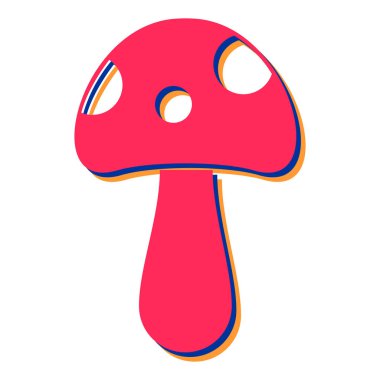 mantar simgesi vektör illüstrasyonu