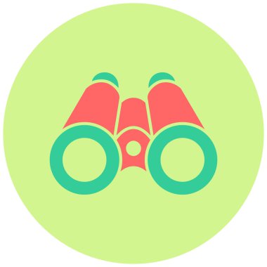 Dürbün. Web simgesi basit tasarım