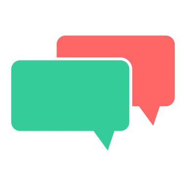 Konuşma baloncukları ikon vektör çizimi