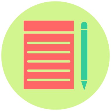 Belge. Web simgesi basit illüstrasyon