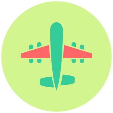 Uçak. Web simgesi basit illüstrasyon