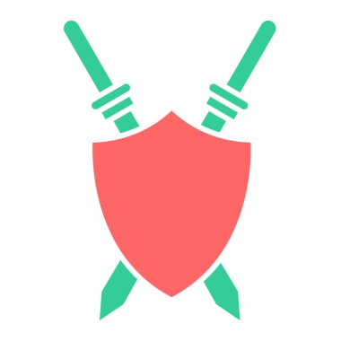 kalkan ikon vektör illüstrasyonu