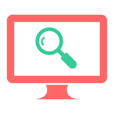 Ara. Web simgesi basit illüstrasyon