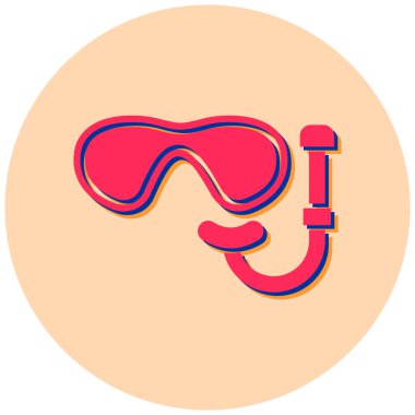 Scuba diving vektör simgesi