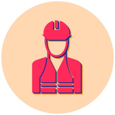 işçi vektör simgesi işareti.