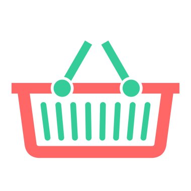 Alışveriş arabası ikonu. Web için basit tramvay vektör simgeleri çizimi