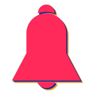 Zil. Web simgesi basit illüstrasyon