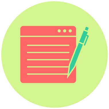 İçerik simgesinin vektör illüstrasyonu