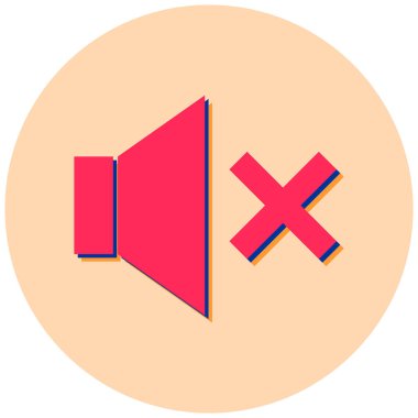 Ses. Web simgesi basit illüstrasyon