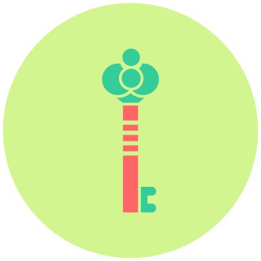 anahtar simgesi, vektör illüstrasyonu basit tasarım 