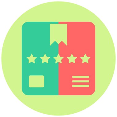 favori düz simge vektör illüstrasyonu