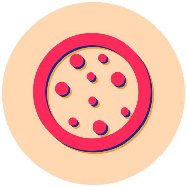 pizza. Web simgesi basit illüstrasyon