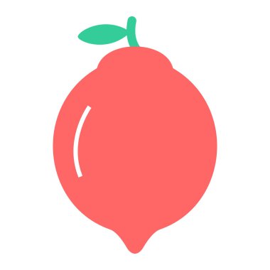 Kırmızı elmanın vektör illüstrasyonu