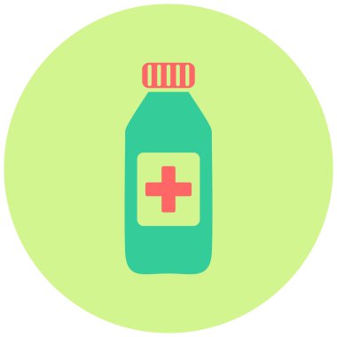 Şurup vektörü glyph düz simgesi