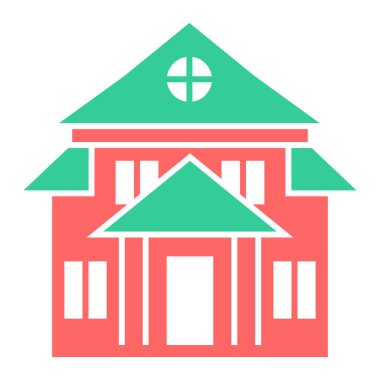 Ev. Web simgesi basit illüstrasyon