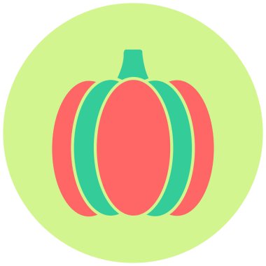 Balkabağım. Web simgesi basit illüstrasyon