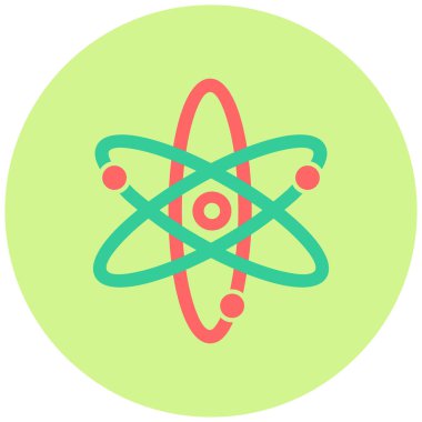 atom. Web simgesi basit tasarım