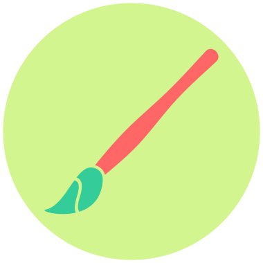 Boya fırçası. Basit resimleme