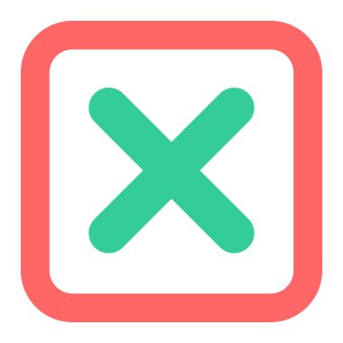 İptal et. Web simgesi basit illüstrasyon