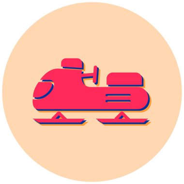 Kar arabası. Web simgesi basit illüstrasyon