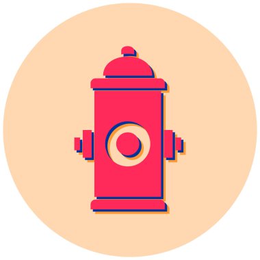 Yangın musluğu. Basit illüstrasyon