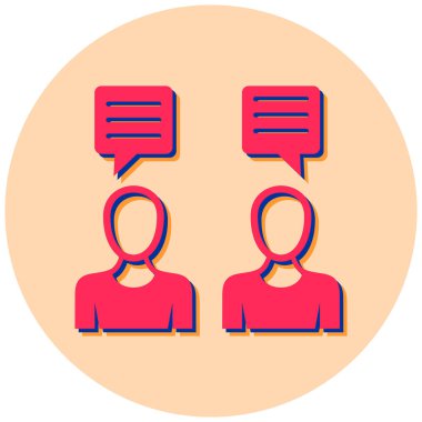 İnsanlar. Web simgesi basit illüstrasyon