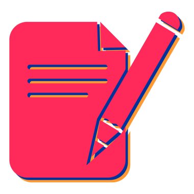 kalem simgesi vektör illüstrasyonu