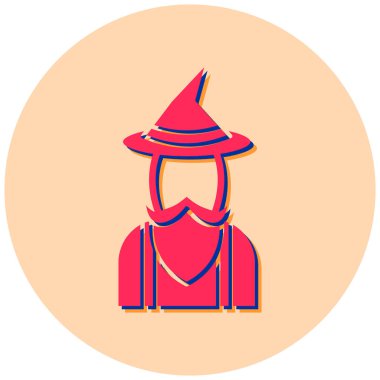 Korkuluk vektör simgesi. Düz çizim. 10 saniye.