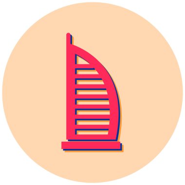 Bina. Web simgesi basit illüstrasyon