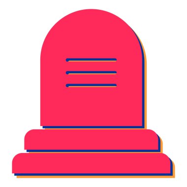 mezar. Web simgesi basit tasarım