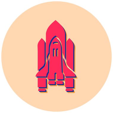 Roket fırlatıldı. Basit resimleme