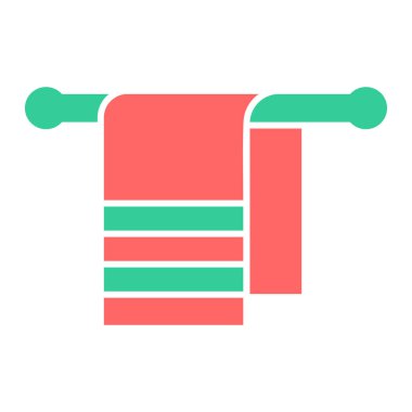 havlu ikonu vektör illüstrasyonu