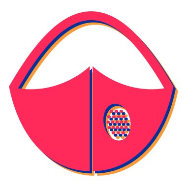 Çizgi film simgesinin vektör çizimi