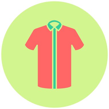 Gömlek simgesi, vektör illüstrasyonu