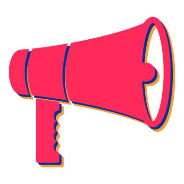 megafon ikonu. ağ için hoparlör vektör simgelerinin çizgi film çizimi