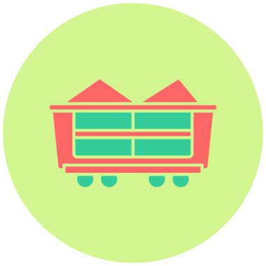 Vagon. Web simgesi basit tasarım