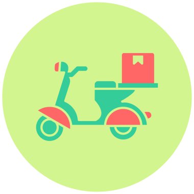 Teslimat. Web simgesi basit illüstrasyon