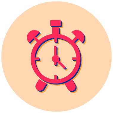 Saat. Web simgesi basit illüstrasyon