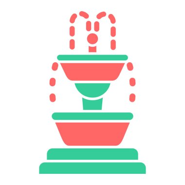 Çeşme simgesinin vektör illüstrasyonu