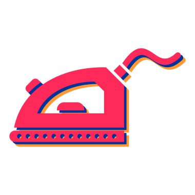 Demir vektör simgesi. düz biçim illüstrasyonu