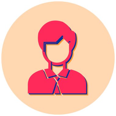 avatar. Web simgesi basit illüstrasyon