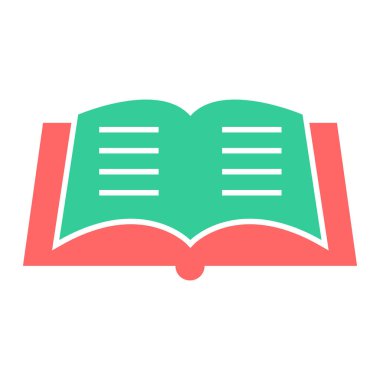 kitap simgesi vektör illüstrasyonu