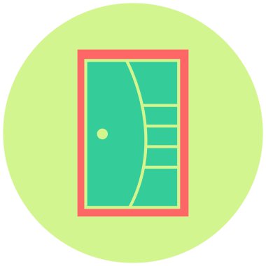 Kapı. Web simgesi basit illüstrasyon