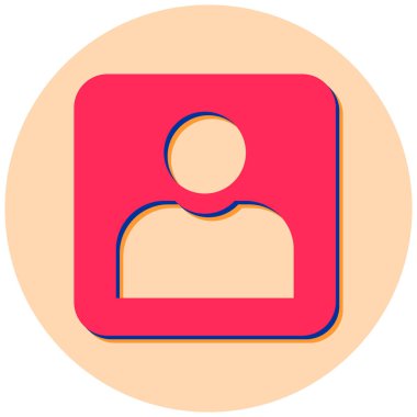 kullanıcı. Web simgesi basit illüstrasyon