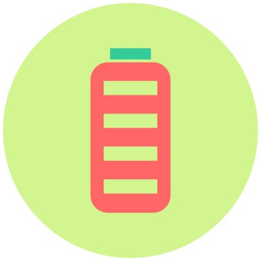 pil tam simge vektör çizimi