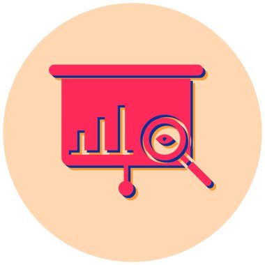 Analiz. Web simgesi basit illüstrasyon