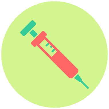 Şırınga. Web simgesi basit illüstrasyon